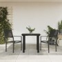 Juego de comedor para jardín 3 piezas acero y textilene negro de , Conjuntos de jardín - Ref: Foro24-3200726, Precio: 177,75 ...
