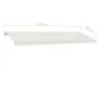 Toldo de pie retráctil manual color crema 500x300 cm de vidaXL, Toldos - Ref: Foro24-3069577, Precio: 527,90 €, Descuento: %