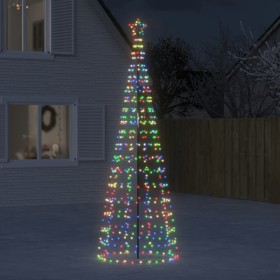 Árbol de Navidad LED con estacas 570 LEDs de colores 300 cm de , Arboles de navidad - Ref: Foro24-358106, Precio: 62,48 €, De...