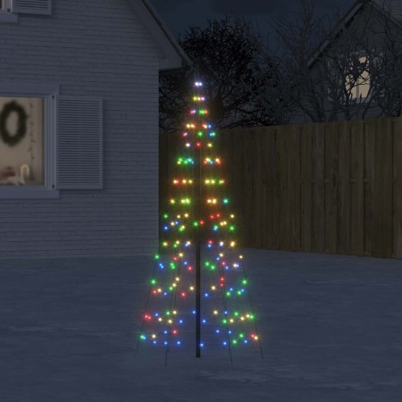 Árbol de Navidad en asta de bandera 200 LED de colores 180 cm de , Luces de Navidad - Ref: Foro24-358110, Precio: 25,00 €, De...