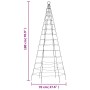 Árbol de Navidad en asta de bandera 200 LED de colores 180 cm de , Luces de Navidad - Ref: Foro24-358110, Precio: 25,00 €, De...