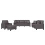 Juego de sofás con cojines 4 piezas cuero sintético gris de , Sofás - Ref: Foro24-3201355, Precio: 675,01 €, Descuento: %