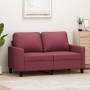 Sofá de 2 plazas de tela rojo tinto 120 cm de , Sofás - Ref: Foro24-359161, Precio: 194,45 €, Descuento: %