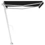 Toldo de pie retráctil manual gris antracita 300x250 cm de vidaXL, Toldos - Ref: Foro24-3069499, Precio: 320,59 €, Descuento: %
