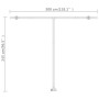 Toldo de pie retráctil manual gris antracita 300x250 cm de vidaXL, Toldos - Ref: Foro24-3069499, Precio: 325,11 €, Descuento: %