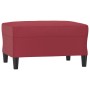 Juego de sofás con cojines 4 piezas cuero sintético rojo tinto de , Sofás - Ref: Foro24-3201748, Precio: 624,46 €, Descuento: %
