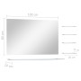 Espejo de pared con 5 estantes plateado 100x60 cm en Espejos | Comprar online en Foru.es