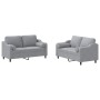 Juego de sofás con cojines 2 piezas tela gris claro de , Sofás - Ref: Foro24-3201818, Precio: 468,08 €, Descuento: %