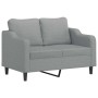 Juego de sofás con cojines 2 piezas tela gris claro de , Sofás - Ref: Foro24-3201818, Precio: 468,08 €, Descuento: %
