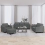 Juego de sofás con cojines 4 piezas tela gris oscuro de , Sofás - Ref: Foro24-3201795, Precio: 725,76 €, Descuento: %