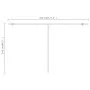 Toldo de pie retráctil manual azul y blanco 500x300 cm de vidaXL, Toldos - Ref: Foro24-3069576, Precio: 507,10 €, Descuento: %