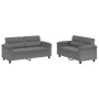 Juego de sofás con cojines 2 piezas tela microfibra gris oscuro de , Sofás - Ref: Foro24-3202316, Precio: 473,39 €, Descuento: %