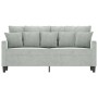 Sofá de 2 plazas de terciopelo gris claro 140 cm de , Sofás - Ref: Foro24-359303, Precio: 233,64 €, Descuento: %