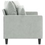 Sofá de 2 plazas de terciopelo gris claro 140 cm de , Sofás - Ref: Foro24-359303, Precio: 233,64 €, Descuento: %
