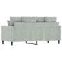 Sofá de 2 plazas de terciopelo gris claro 140 cm de , Sofás - Ref: Foro24-359303, Precio: 233,64 €, Descuento: %