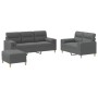Juego de sofás con cojines 3 piezas tela gris oscuro de , Sofás - Ref: Foro24-3201625, Precio: 547,02 €, Descuento: %