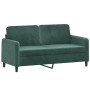 Juego de sofás con cojines 2 piezas terciopelo verde oscuro de , Sofás - Ref: Foro24-3201996, Precio: 500,08 €, Descuento: %