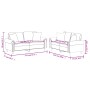 Juego de sofás con cojines 2 piezas cuero sintético gris de , Sofás - Ref: Foro24-3202162, Precio: 490,03 €, Descuento: %