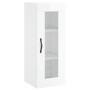 Aparador alto madera contrachapada blanco brillo 34,5x34x180 cm de , Aparadores - Ref: Foro24-3199267, Precio: 124,34 €, Desc...