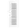 Aparador alto madera contrachapada blanco brillo 34,5x34x180 cm de , Aparadores - Ref: Foro24-3199267, Precio: 124,34 €, Desc...