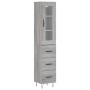 Aparador alto madera contrachapada gris Sonoma 34,5x34x180 cm de , Aparadores - Ref: Foro24-3199271, Precio: 119,21 €, Descue...