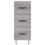 Aparador alto madera contrachapada gris Sonoma 34,5x34x180 cm de , Aparadores - Ref: Foro24-3199271, Precio: 119,21 €, Descue...