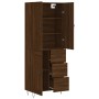 Aparador alto madera contrachapada marrón roble 69,5x34x180 cm de , Aparadores - Ref: Foro24-3198112, Precio: 161,41 €, Descu...