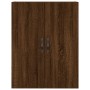 Aparador alto madera contrachapada marrón roble 69,5x34x180 cm de , Aparadores - Ref: Foro24-3198112, Precio: 161,41 €, Descu...