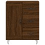 Aparador alto madera contrachapada marrón roble 69,5x34x180 cm de , Aparadores - Ref: Foro24-3198112, Precio: 161,41 €, Descu...