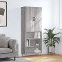 Aparador alto madera contrachapada gris sonoma 69,5x34x180 cm de , Aparadores - Ref: Foro24-3198119, Precio: 120,52 €, Descue...