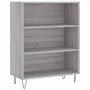 Aparador alto madera contrachapada gris sonoma 69,5x34x180 cm de , Aparadores - Ref: Foro24-3198119, Precio: 120,52 €, Descue...