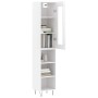 Aparador alto madera contrachapada blanco brillo 34,5x34x180 cm de , Aparadores - Ref: Foro24-3199395, Precio: 97,08 €, Descu...