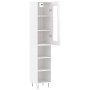 Aparador alto madera contrachapada blanco brillo 34,5x34x180 cm de , Aparadores - Ref: Foro24-3199395, Precio: 97,08 €, Descu...