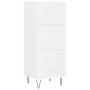 Aparador alto madera contrachapada blanco brillo 34,5x34x180 cm de , Aparadores - Ref: Foro24-3199395, Precio: 97,08 €, Descu...