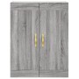 Aparador alto madera contrachapada gris sonoma 69,5x34x180 cm de , Aparadores - Ref: Foro24-3200055, Precio: 128,74 €, Descue...