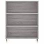 Aparador alto madera contrachapada gris sonoma 69,5x34x180 cm de , Aparadores - Ref: Foro24-3200055, Precio: 128,74 €, Descue...