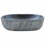 Lavabo sobre encimera ovalado cerámica negro y gris 47x33x13 cm de , Lavabos - Ref: Foro24-155068, Precio: 132,24 €, Descuent...