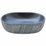 Lavabo sobre encimera ovalado cerámica negro y gris 47x33x13 cm de , Lavabos - Ref: Foro24-155068, Precio: 132,24 €, Descuent...