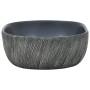 Lavabo sobre encimera ovalado cerámica negro y gris 47x33x13 cm de , Lavabos - Ref: Foro24-155068, Precio: 132,24 €, Descuent...