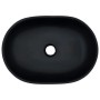 Lavabo sobre encimera ovalado cerámica negro y gris 47x33x13 cm de , Lavabos - Ref: Foro24-155068, Precio: 132,24 €, Descuent...