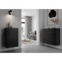 FMD Cómoda con cajón y puertas negro 89,1x31,7x81,3 cm de , Cajoneras - Ref: Foro24-447416, Precio: 206,84 €, Descuento: %