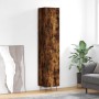 Aparador de madera contrachapada roble ahumado 34,5x34x180 cm de , Aparadores - Ref: Foro24-3198822, Precio: 103,89 €, Descue...