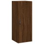 Aparador alto madera contrachapada roble marrón 34,5x34x180 cm de , Aparadores - Ref: Foro24-3198888, Precio: 109,18 €, Descu...