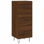 Aparador alto madera contrachapada roble marrón 34,5x34x180 cm de , Aparadores - Ref: Foro24-3198888, Precio: 109,18 €, Descu...
