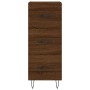 Aparador alto madera contrachapada roble marrón 34,5x34x180 cm de , Aparadores - Ref: Foro24-3198888, Precio: 109,18 €, Descu...