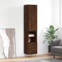 Aparador alto madera contrachapada roble marrón 34,5x34x180 cm de , Aparadores - Ref: Foro24-3198952, Precio: 102,05 €, Descu...