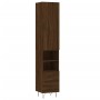 Aparador alto madera contrachapada roble marrón 34,5x34x180 cm de , Aparadores - Ref: Foro24-3198952, Precio: 102,05 €, Descu...