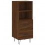 Aparador alto madera contrachapada roble marrón 34,5x34x180 cm de , Aparadores - Ref: Foro24-3198952, Precio: 102,05 €, Descu...