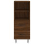 Aparador alto madera contrachapada roble marrón 34,5x34x180 cm de , Aparadores - Ref: Foro24-3198952, Precio: 102,05 €, Descu...