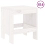 Juego de comedor de jardín 17 piezas madera maciza pino blanco de , Conjuntos de jardín - Ref: Foro24-3157728, Precio: 871,20...
